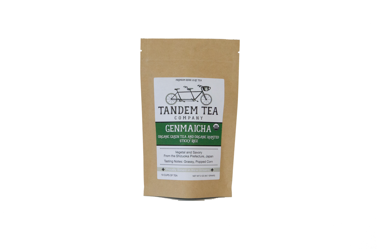 Genmaicha - Organic Green Loose Leaf Tea from Japan with Toasted Rice