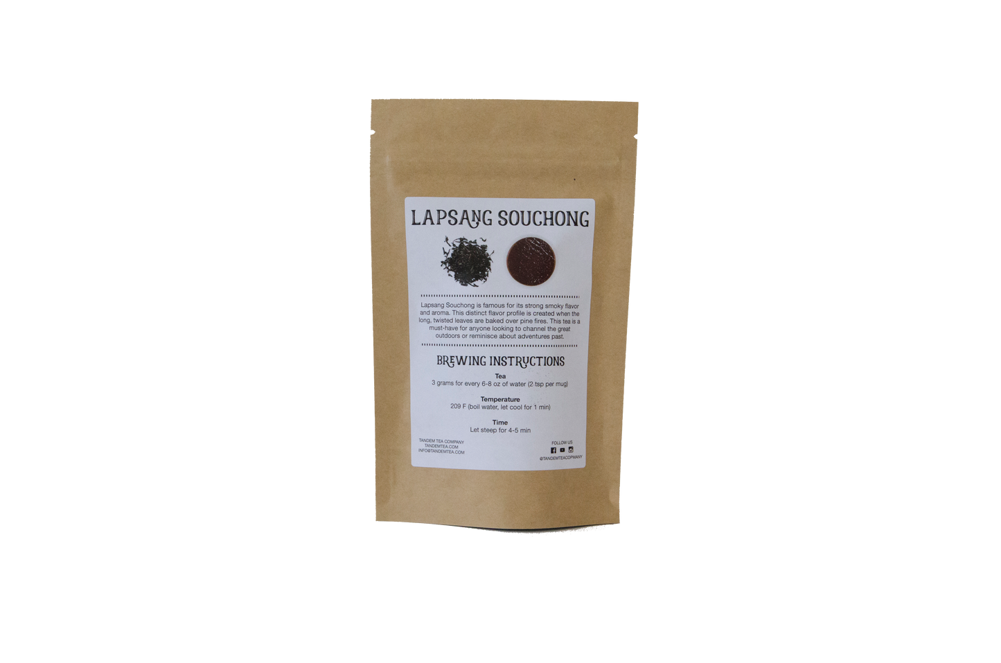 Lapsang Souchong - Black Tea from China Tandem Tea Company Packaging