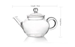 Small Glass Teapot with Built-In Leaf Filter | 8.8oz (250ml)